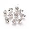 Antique Silver Alloy Cake Pendants, Cadmium Free & Lead Free, 14x10x8mm, Hole: 2mm, Half Drilled: 2mm