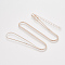 Brass Round Snake Chain Necklace Making, with Lobster Claw Clasps, Rose Gold, 24.4 inch(62.2cm), 1.2mm