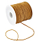 1 Roll Nylon Thread, Chinese Knot Cord, DIY Material for Jewelry Making, Goldenrod, 1mm, 100 yards/roll