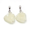 Natural Trochid Shell/Trochus Shell Pendants, Fish Charms, with Platinum Tone Iron Findings, Seashell Color, Fit for 1.2mm Rhinestone, 18x14x3.5mm, Hole: 6.5x2.5mm