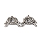 304 Stainless Steel Pendants, Kont Charm, Stainless Steel Color, 16.5x21x3mm, Hole: 1.8mm