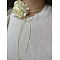 3D Flower Polyester Wrap Choker Necklaces, Beige, 51.97 inch(132cm)