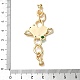 Застежки-защелки из натуральной латуни KK-U059-30G-3