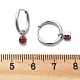 Серьги-кольца из нержавеющей стали 304 с микропаве из кубического циркония STAS-R004-02P-01-5
