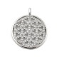 Латунные микро проложить кубического циркония подвески KK-L228-33P-1