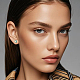 Серьги-гвоздики в форме капли из стерлингового серебра s925 UU5510-1-4
