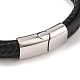Плетеные браслеты из микрофибры и кожи BJEW-B096-08A-3