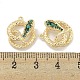Латунные микро проложить кубического циркония подвески KK-S386-23G-02-3