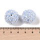 Ручной полимерной глины шариков Rhinestone CLAY-H003-03B-3