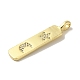 Латунные микро проложить кубического циркония подвески KK-Z042-15G-01-2
