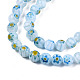 Круглые Millefiori стеклянные бусины нити LK-P001-36-3