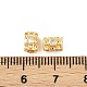 Латунные микро проложить кубического циркония бусы KK-H078-18G-3