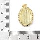 Латунные микропроволочные кубические циркониевые подвески из эмали KK-L239-044G-3