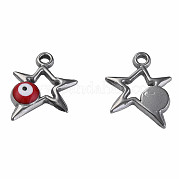 Подвески из нержавеющей стали 304 с эмалью STAS-N087-51-01P