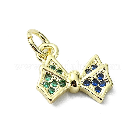 Латунные микро проложить кубического циркония подвески KK-H475-22G-01-1