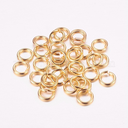 Эко-латунные прыжковые кольца KK-M165-5mm-03G-RS-1