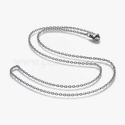 Не тускнеющие ожерелья из нержавеющей стали марки 304 NJEW-F248-24A-P-1