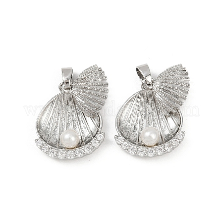 Латунные микро проложить кубического циркония подвески KK-C093-06P-1