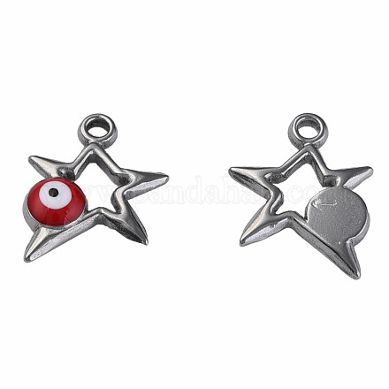 Подвески из нержавеющей стали 304 с эмалью STAS-N087-51-01P-1