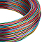 1 Roll Gradient Color Aluminum Wire, Round, Teal, 18 Gauge, 1mm, about 307.09 Feet(93.6m)/Set