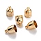Brass Cord End Cap for Jewelry Making, Long-Lasting Plated, Column, Real 24K Gold Plated, 14x10mm, Hole: 2mm, Inner Diameter: 8.5mm