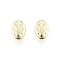 Alloy Beads, Cadmium Free & Lead Free, Oval, Light Gold, 10x7x3mm, Hole: 1.2mm