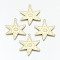 Rack Plating Alloy Pendants, Cadmium Free & Nickel Free & Lead Free, Starfish Shape, Light Gold, 34.5x32x1.5mm, Hole: 2mm