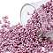 TOHO Round Seed Beads, Japanese Seed Beads, (553) Galvanized Pink, 8/0, 3mm, Hole: 1mm, about 222pcs/10g