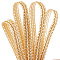 Polyester Fringe Trimming, for Curtain Decoration, Costume Accessories, Light Khaki, 18x2mm, about 13m/Card