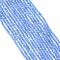 Natural Blue Chalcedony Bead Strands, Faceted, Dyed, Round, 2mm, Hole: 0.5mm, about 170~180pcs/strand, 12.9 inch~13.3 inch(330~340mm)