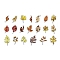 40Pcs PET Self-adhesive Decorative Tapes, for Suitcase, Skateboard, Refrigerator, Helmet, Colorful, 58~81x28~60x0.1mm