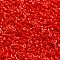 Cylinder Seed Beads, Opaque Colours Luster, Uniform Size, Red, 2x1.5mm, Hole: 0.8mm, about 40000pcs/bag, about 450g/bag
