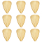 10Pcs 304 Stainless Steel Pendants, Leaf Charm, Real 18K Gold Plated, 46x32.5x1.5mm, Hole: 1.5mm