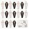 SUNNYCLUE 1 Box 30Pcs Coffin Charms Gothic Style Halloween Enamel Charm Black White Charms Golden Cross Charms for Jewelry Making Cham Necklace Earrings Bracelets Keychain Men Women DIY Supplies