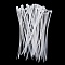 Nylon Cable Ties, Tie Wraps, Zip Ties, White, 105x4.5x3.5mm, 1000pcs/bag