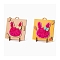 DIY Handmade Wooden Art kits, for Kids, Including Wooden Frame, Adhesive Tape and Moss, Rabbit Pattern, 14.3x11.6x0.3cm