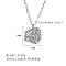 Non-Tarnish 304 Stainless Steel Pendant Necklaces, Eye, Stainless Steel Color, 17.72 inch(45cm)