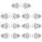 14Pcs Alloy Snap Lock Clasps Findings, Garment Accessories, Platinum, 24x16x2mm, Hole: 4mm