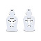 Non-Tarnish 201 Stainless Steel Pendants, Halloween Style, Bottle with Cross, Stainless Steel Color, 25x12x1mm, Hole: 1.4mm