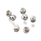 Brass Beads, Cadmium Free & Nickel Free & Lead Free, Round, Real Platinum Plated, 3x2.5mm, Hole: 1mm