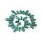 Natural Amazonite Beads Strands, Oval, 22~50x10~19x5~9mm, Hole: 1mm, about 29pcs/strand, 16.4 inch(41.8cm)
