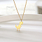 Cute Stainless Steel Pixel Dinosaur Pendant for Women's Daily Wear