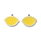 304 Stainless Steel Enamel Charms, Eye Charm, Stainless Steel Color, 11x13x1.5mm, Hole: 1mm