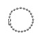 Trendy hip-hop Stainless Steel Ball Chains Bracelet Unisex Fashion Hand Accessory, Stainless Steel Color, 8-1/4 inch(21cm)