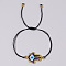 Colorful Beaded Woven Palm Eye Bracelet Ethnic Style Gift for Friend