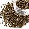 (Repacking Service Available) 12/0 Glass Seed Beads, Metallic Colours, Coconut Brown, 2mm, Hole: 1mm, about 12g/bag