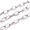Iron Cable Chains, Unwelded, with Spool, Flat Oval, Antique Silver, 8x5x1.2mm, about 164.04 Feet(50m)/roll
