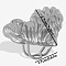 304 Stainless Steel Heart-shaped Cuff Ring for Women, Adjustable Irregular Opening Ring, Stainless Steel Color, Inner Diameter: 17mm