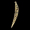 201 Stainless Steel Pendants, Laser Cut, Leaf, Golden, 49.5x8x1mm, Hole: 1.4mm