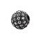 CZ Brass Micro Pave Grade AAA Clear Color Cubic Zirconia Round Beads, Cadmium Free & Nickel Free & Lead Free, Gunmetal, 6mm, Hole: 1mm